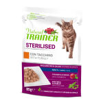 TRAINER NATURAL CAT BUSTA STERILIZZATO TACCHINO GR 85