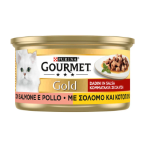 GOURMET GOLD DADINI SALMONE POLLO GR 85