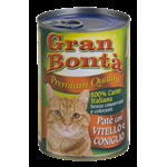 GRAN BONTA' CAT LATTINA PATE' VITELLO E CONIGLIO GR 400
