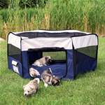 TRIXIE TX64054 RECINTO,IN NYLON,DIAM.130X55CM,BLU/GRIGIO