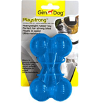 GIMDOG GIOCO PLAYSTRONG GOMMA OSSO 4.5'' ROSSO