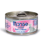 MONGE DOG LATTINA POLLO MANZO GR 95