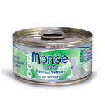 MONGE DOG LATTINA POLLO VERDURE GR 95