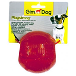 GIMDOG PLAYSTRONG GOMMA PALLA 3.25'' ROSSO