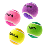 GIMDOG GIOCO PALLE TENNIS GUSTI FRUTTA SET 4 PZ