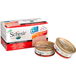 SCHESIR CAT MULTIPACK TONNO E GAMBERI 6X 50 GR