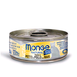 MONGE CAT LATTINA NATURAL TONNO POLLO MAIS GR 80