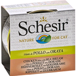 SCHESIR CAT LATTINA 7544 FILETTI POLLO ORATA BRODO POLLO GR 70