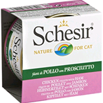 SCHESIR CAT LATTINA 7162-4042 FILETTI POLLO PROSCIUTTO GELATINA NATURALE GR 85