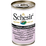 SCHESIR CAT LATTINA POLLO GAMBERETTI GR 140*