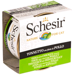 SCHESIR CAT LATTINA TONNETTO FILETTI POLLO GELATINA NATURALE GR 85 CF 12