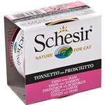 SCHESIR CAT LATTINA TONNETTO PROSCIUTTO GELATINA NATURALE GR 85 CF 24