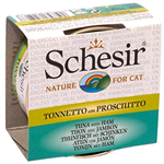 SCHESIR CAT LATTINA TONNO PROSCIUTTO BRODO PESCE GR 70 CF 12