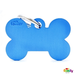 MY FAMILY TARGHETTA MEDAGLIA BIG BONE ALUMINUM BLUE