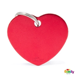 MYFAMILY CUORE L ALLUMINIO ROSSO BASIC