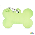 MY FAMILY TARGHETTA MEDAGLIA BIG BONE ALUMINUM GREEN 