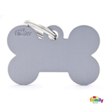 MY FAMILY TARGHETTA MEDAGLIA BIG BONE ALUMINUM GREY
