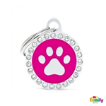 MY FAMILY TARGHETTA MEDAGLIA PINK GLAM PAW