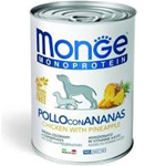 MONGE DOG LATTINA FRUITS POLLO ANANAS GR 400
