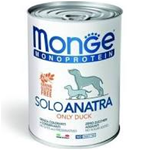 MONGE DOG LATTINA SOLO ANATRA GR 400