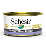 SCHESIR CAT LATTINA TONNO CERNIA JELLY GR 70 CF 12