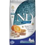FARMINA N&D OCEAN ANCESTRAL MINI ADULT MERLUZZO E ARANCIA KG 2,5