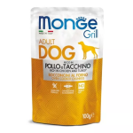 MONGE DOG BUSTA GRILL POLLO E TACCHINO GR 100