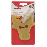 CAMON aAD0710 GIOCO CANE in gomma naturale (Approx. 12cm) c/corda, Toro