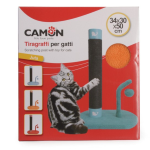 CAMON AC050/C TIRAGRAFFI Colorato a Colonna, corda in Juta,  c/Gioco, VERDE, cm.34x30x50(h)
