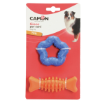 CAMON AD0492 GIOCO cane, in TPR, KIT da 2pezzi (Stella+Osso) -