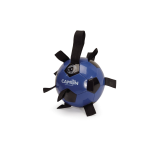 CAMON AD0532 PALLA da Calcio x Cani, in PU Leather -  Misura 5 - con prese in poliestere,  Nero/Blu - 4p