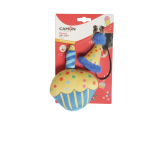 CAMON AH056 GIOCO cane in poliestere c/squeaker e frusciante, cupcake, approx. 16cm