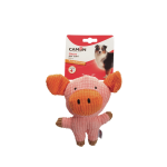 CAMON AH4018 GIOCO cane, due soggetti, Maialino ed  Elefante in poliestere c/squeaker - 18  cm - 4p
