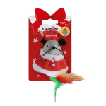 CAMON AH9423 Gioco GATTO, Topino con vestitino Natalizio, in poliestere, approx.10cm -
