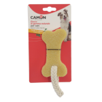 CAMON AD0715 GIOCO CANE in gomma naturale (Approx. 16cm) c/corda, Osso grande