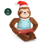 CAMON AH9399 Gioco CANE, Bradipo Natalizio, in poliestere e TPR, c/Squeaker & frusciante, 50cm