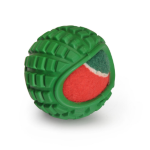 CAMON AH9401 Gioco CANE, Palla tennis ricoperta in gomma(colori natalizi), c/Squeaker, 8cm -