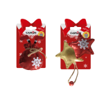 CAMON AH9420 Gioco GATTO, Stelle (2p) + Sacco(1p) Natalizi, in poliestere, approx. 9cm -
