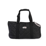 CAMON CA625/B BORSA-Trasportino in poliestere c/maniglie in  cotone - Colore Nero - 45x22x26cm