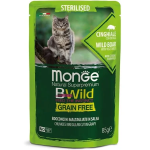 MONGE CAT BWILD BUSTA STERILIZED CINGHIALE GR 85