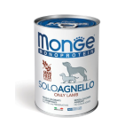 MONGE DOG UMIDO LATTINA SOLO AGNELLO GR 400