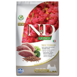 **FARMINA N&D DOG SECCO ADULT MINI QUINOA NEUTERED ANATRA QUINOA KG 2,5
