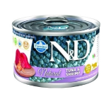 **N&D CAT NATURAL TONNO GAMBERETTI GR 140