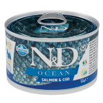 FARMINA N&D DOG UMIDO LATTINA 216 OCEAN SALMONE MERLUZZO GR 140