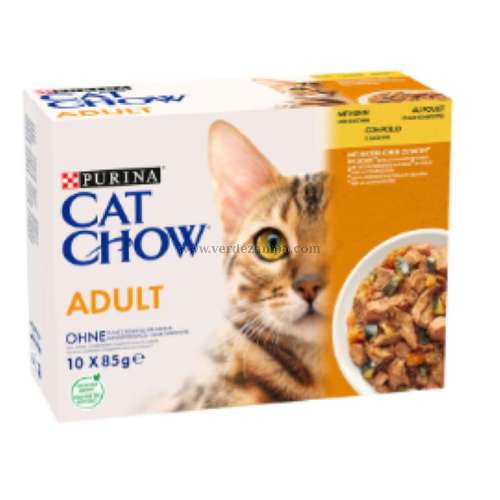 Tonus Cat Chow Pollo Zucchine Multipack 10x85 Gr - immagine 3