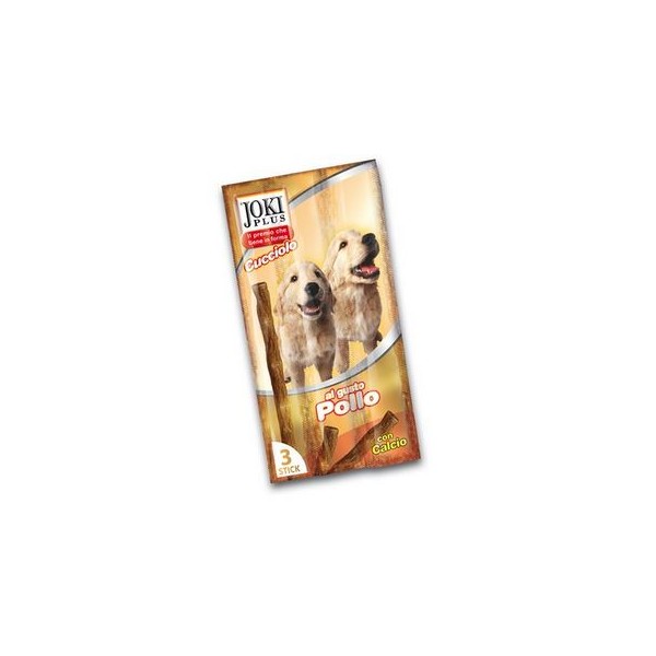 Joki Plus Dog Sticks Cucciolo Pollo Pz 3