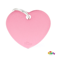 Myfamily Cuore L Alluminio Rosa Basic