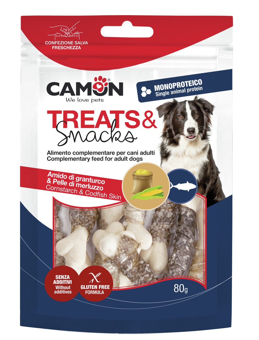 Camon Ae070 Snacks Dry Fishskin & Bone 80gr