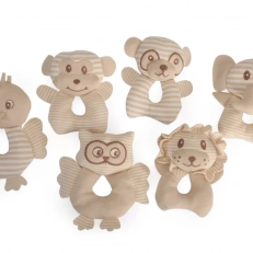 Camon Ag0334 Gioco Gatto (poliestere) Con Catnip, Elefante+leone+orso+gufo+canarino+ Scoiattolo