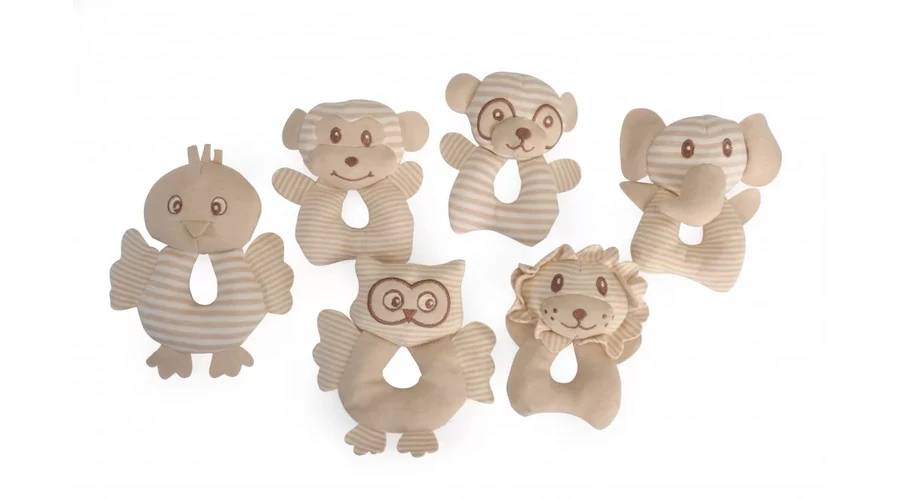 Camon Ag0334 Gioco Gatto (poliestere) Con Catnip, Elefante+leone+orso+gufo+canarino+ Scoiattolo